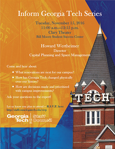 Inform Georgia Tech Series, Tuesday, November 15, 2016