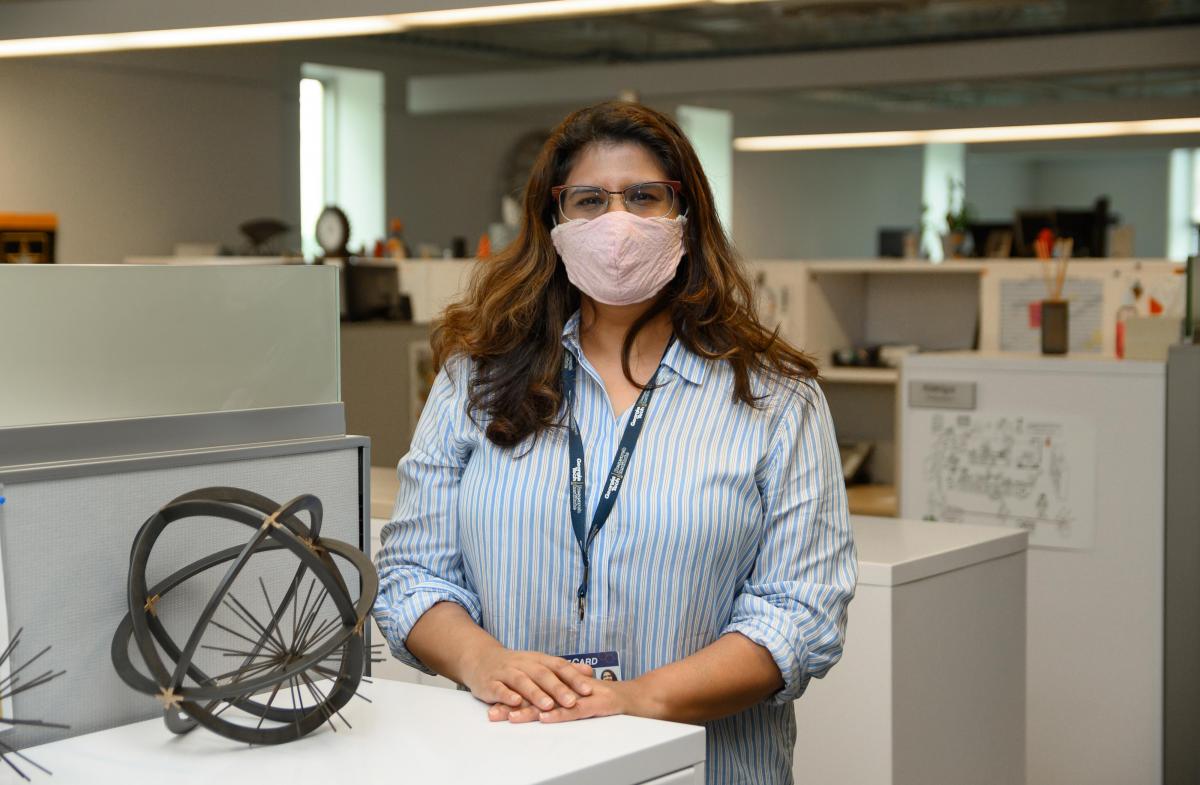 Staff Member with PPE, photo