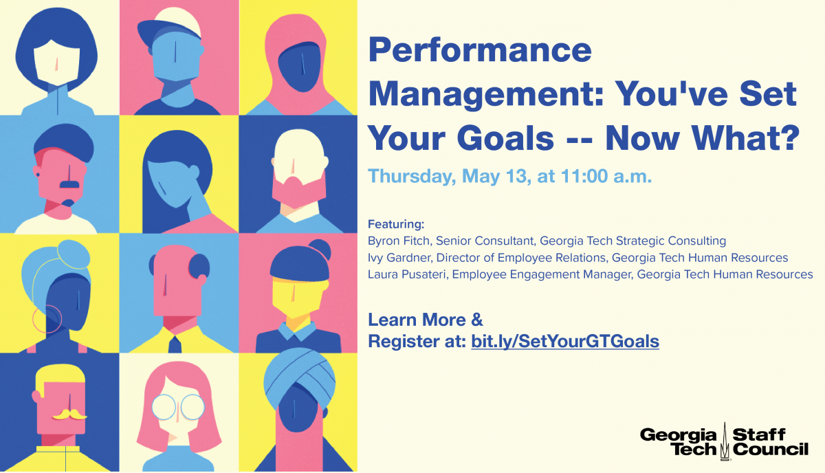 Flyer advertising "Performance Management: You've met your goals, now what?"