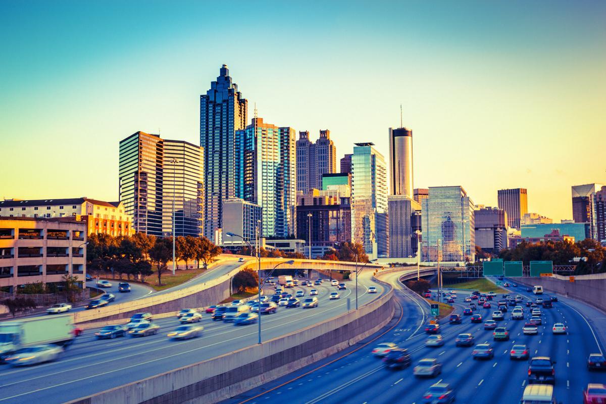 Atlanta skyline.