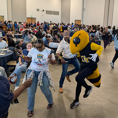 buzz dancing with staff