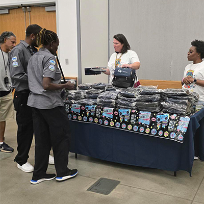 employees at staff appreciation day