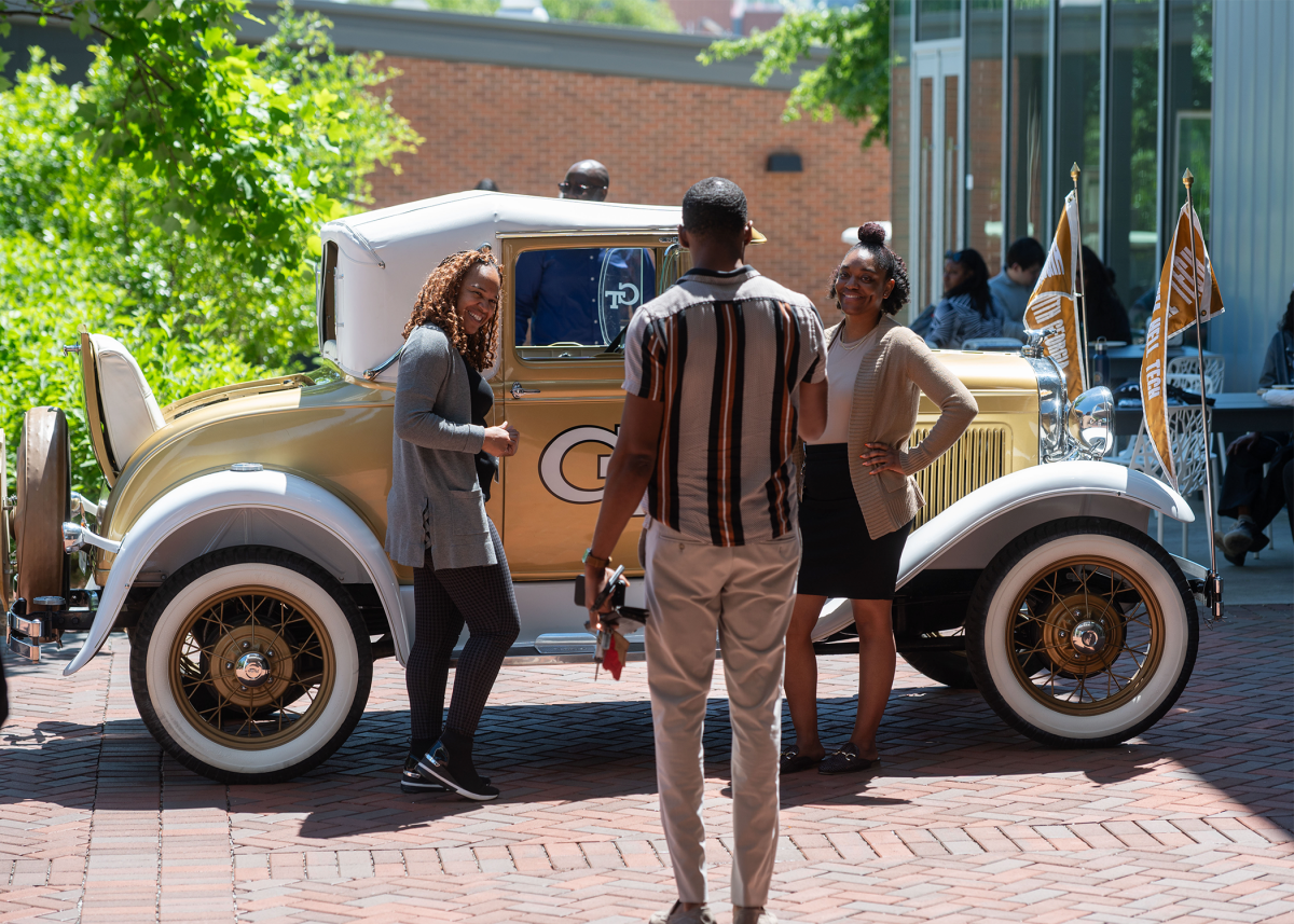 staff with the ramblin reck